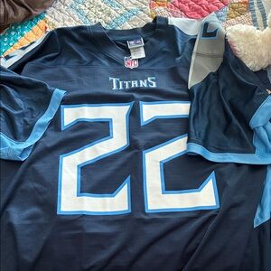 NFL Tennessee Titans #22 Derek Henry 3Xl Blue Light Blue White Jersey